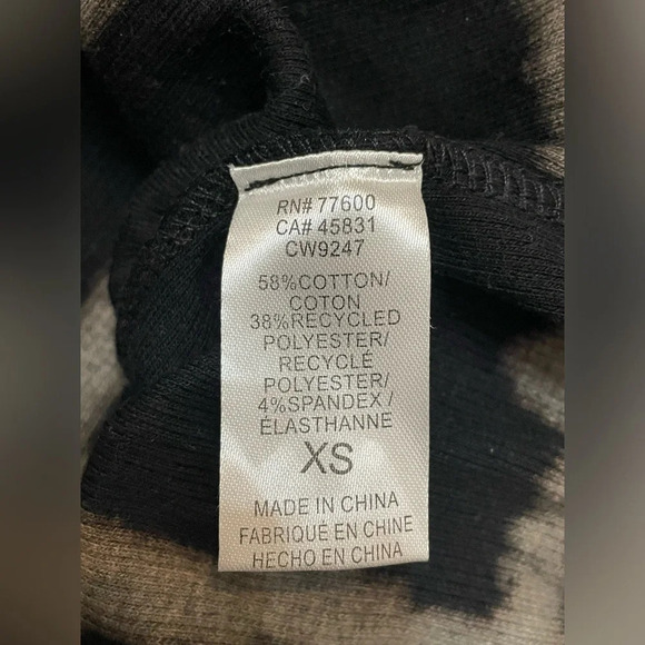 ✨ CHASER Ruched Button Up Tie Dye Ribbed Dress Size XS - Picture 7 of 7